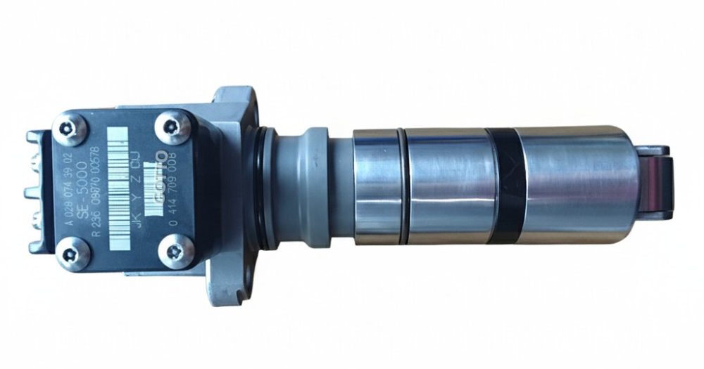 Bench testing the Bosch 0414799008 unit pump for Mercedes OM906 and OM926 commercial engines